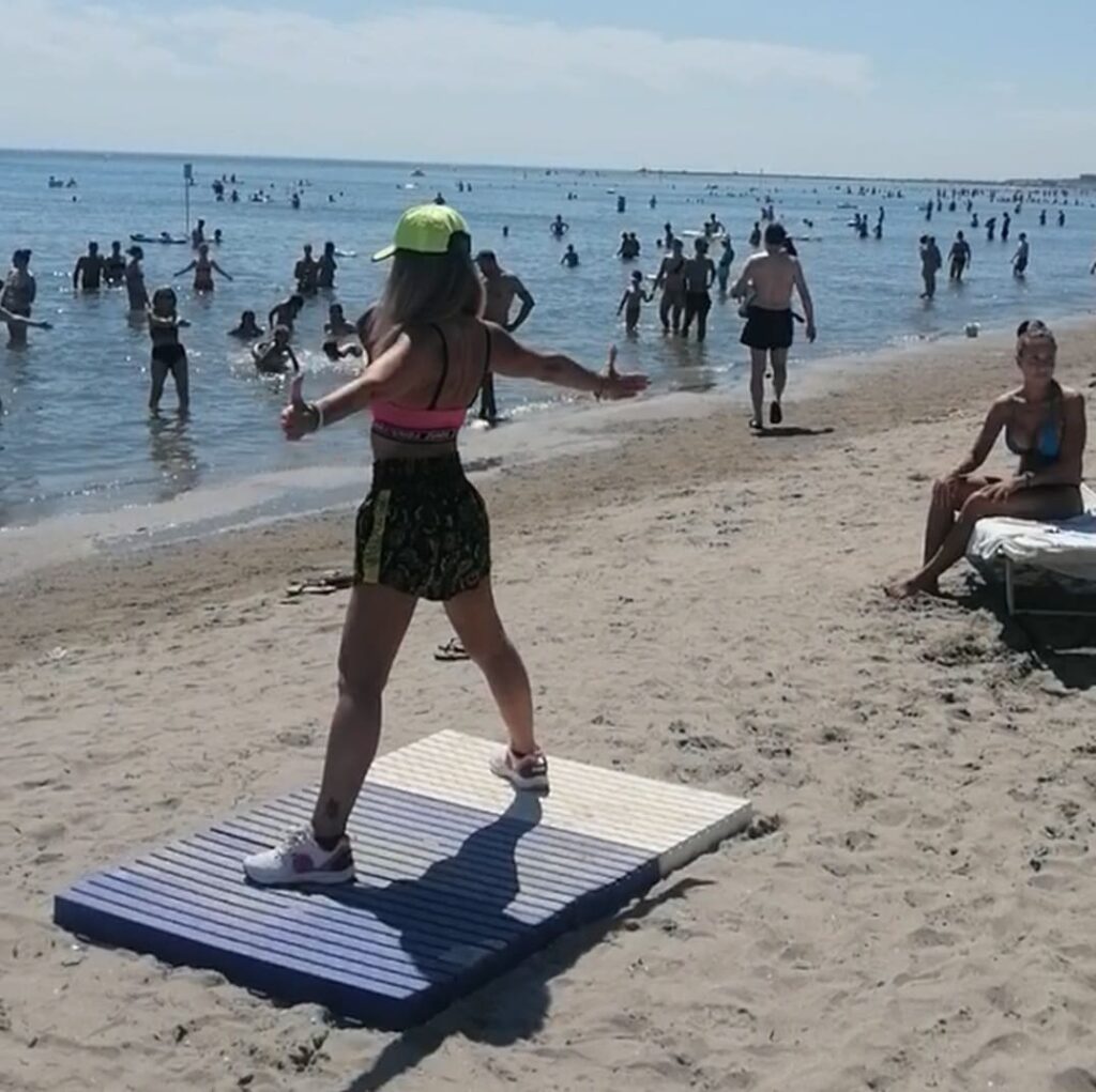 strand in Chioggia, Italië