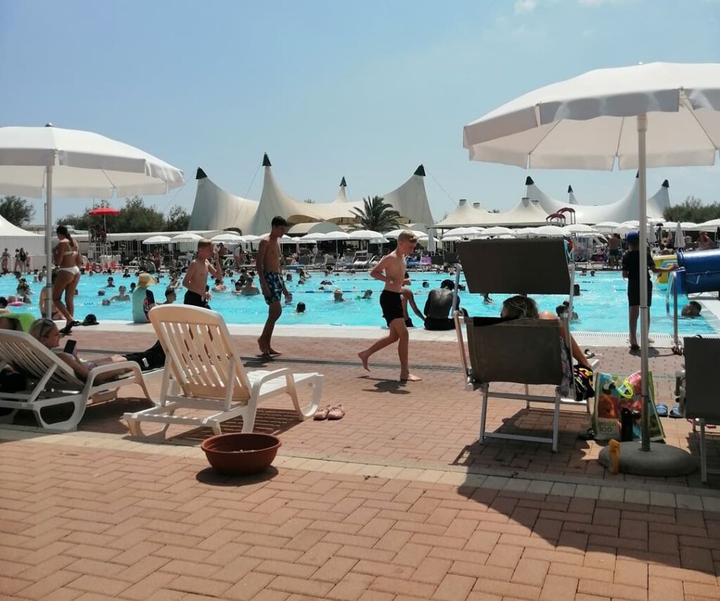 tourist village with water park